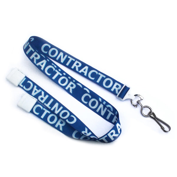 CONTRACTOR Pre-Printed Breakaway Lanyards