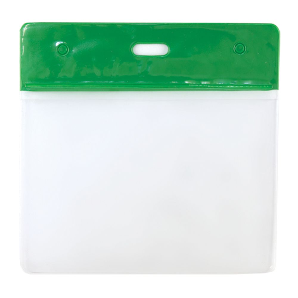 Clear Flexible Vinyl Wallets With Coloured Top - Pack of 100