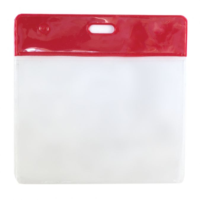 Clear Flexible Vinyl Wallets With Coloured Top - Pack of 100