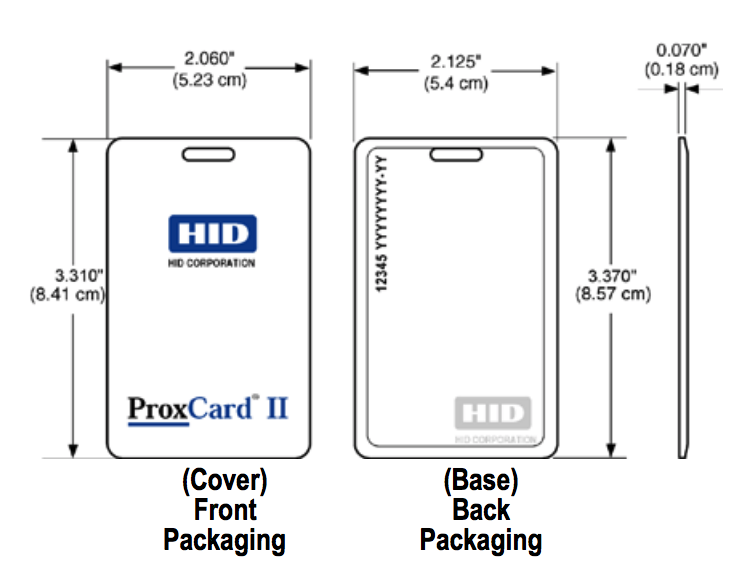 HID 1326 ProxCard II Clamshell Proximity Card - Programmed