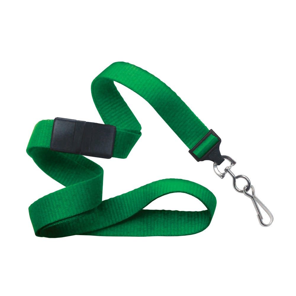 Flat Ribbed Breakaway Lanyards - 5/8"