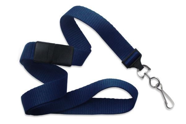 Flat Ribbed Breakaway Lanyards - 5/8"