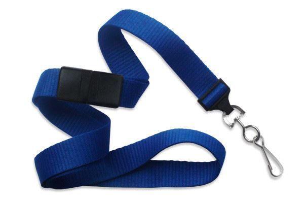 Flat Ribbed Breakaway Lanyards - 5/8"
