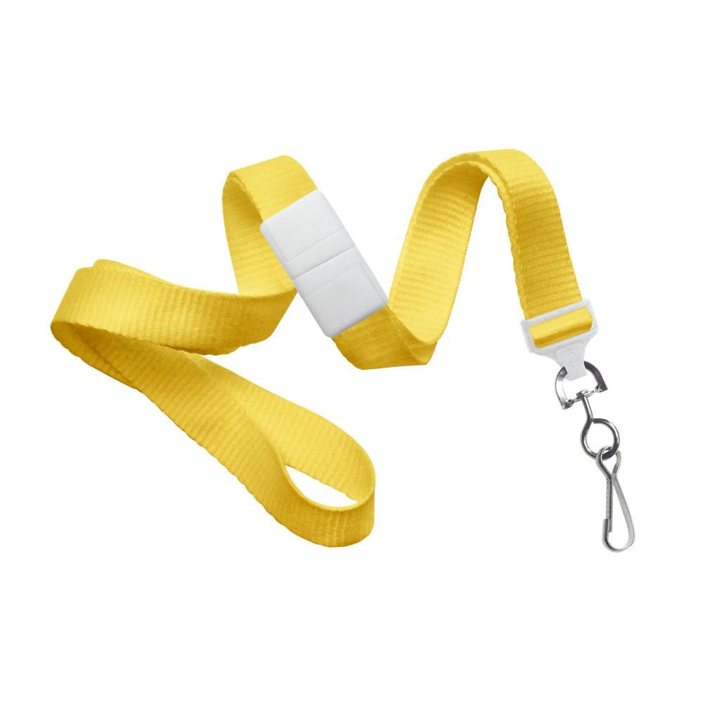 Flat Ribbed Breakaway Lanyards - 5/8"