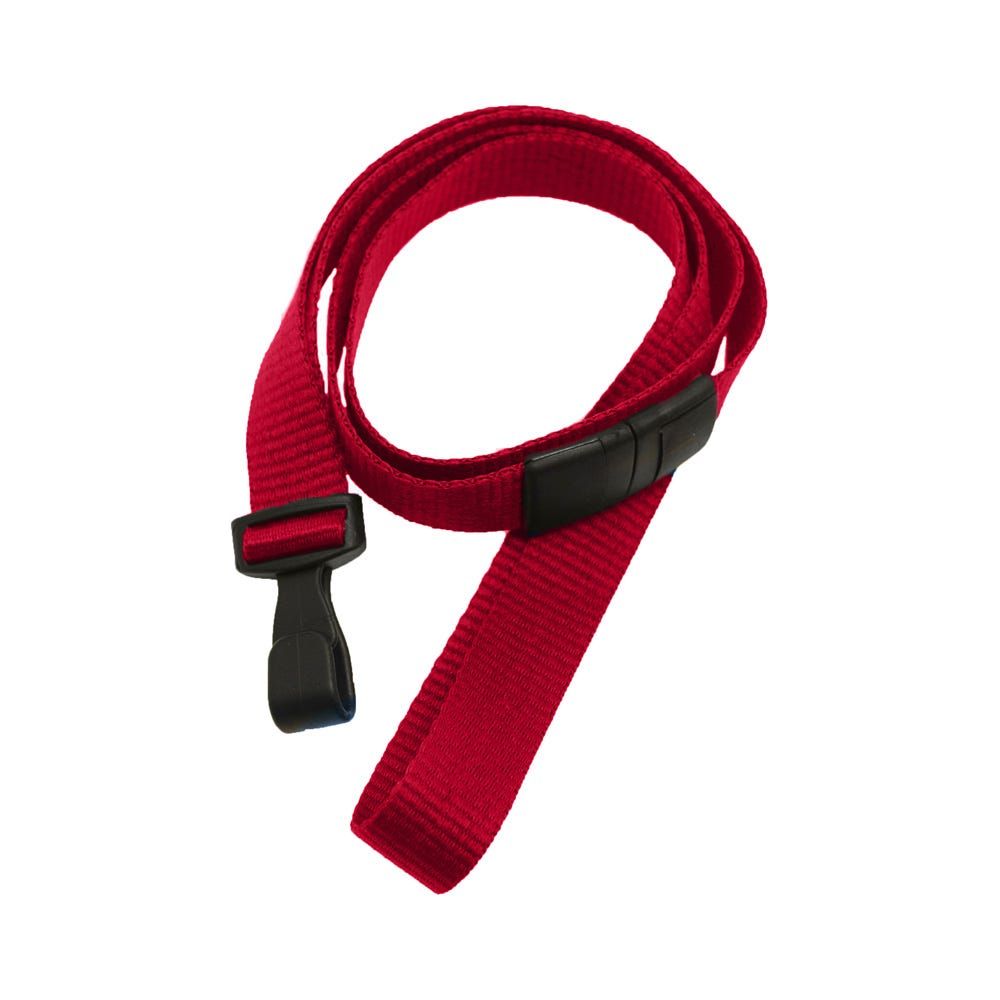Flat Ribbed Breakaway Lanyards - 5/8"