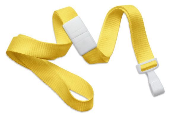 Flat Ribbed Breakaway Lanyards - 5/8"