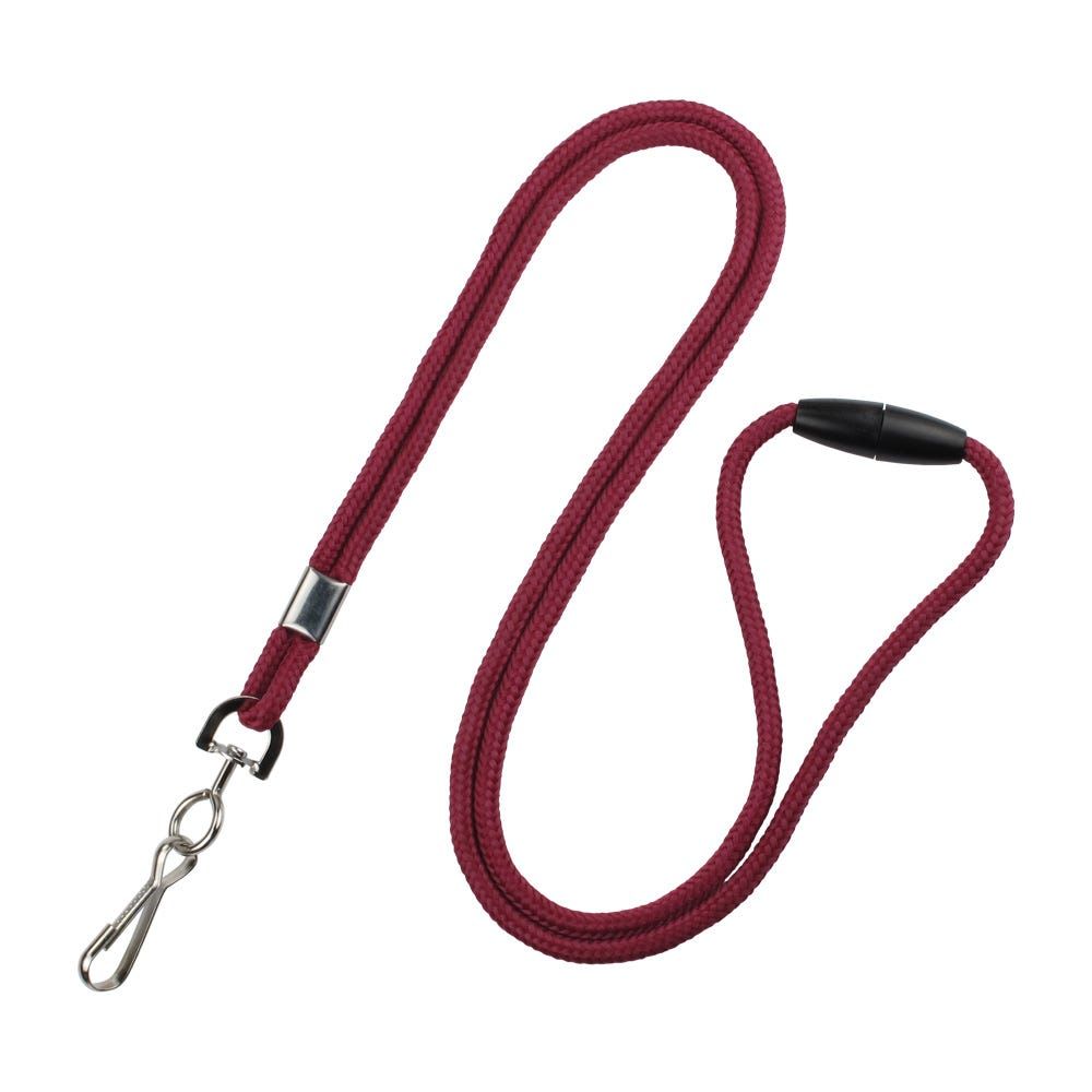 Round Woven Breakaway Lanyards - 1/8"