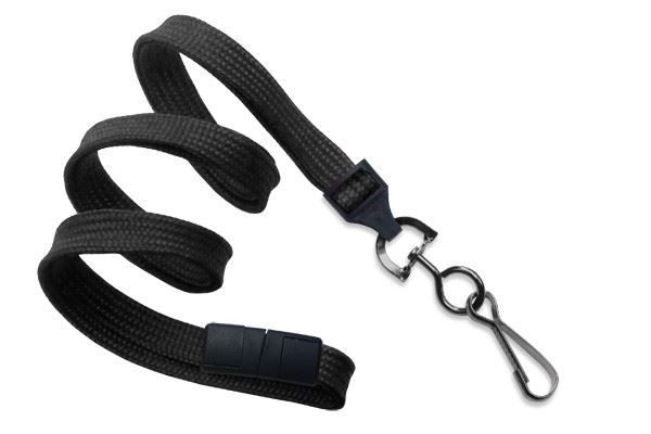 Flat Braided Breakaway Lanyards - 3/8"