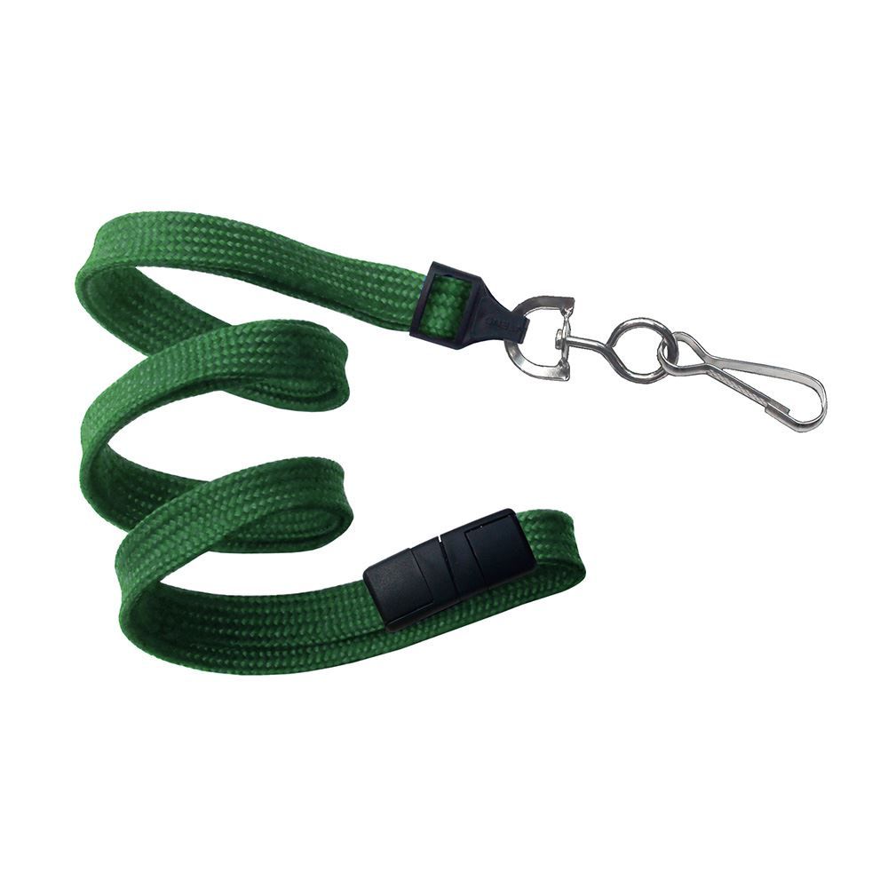 Flat Braided Breakaway Lanyards - 3/8"