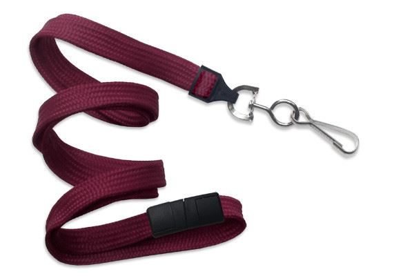 Flat Braided Breakaway Lanyards - 3/8"