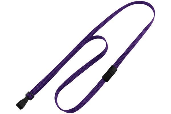 Flat Braided Breakaway Lanyards - 3/8"