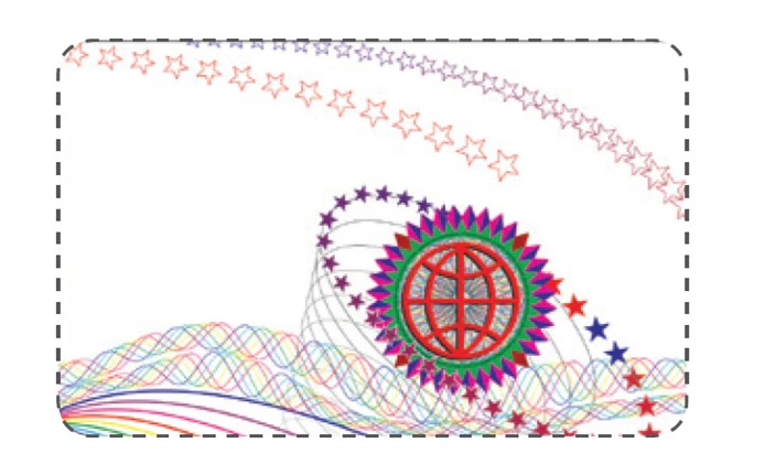 Datacard 504935-006 DuraGard 0.6 mil Clear Authentic Holographic Laminate for SP75 - 350 Prints