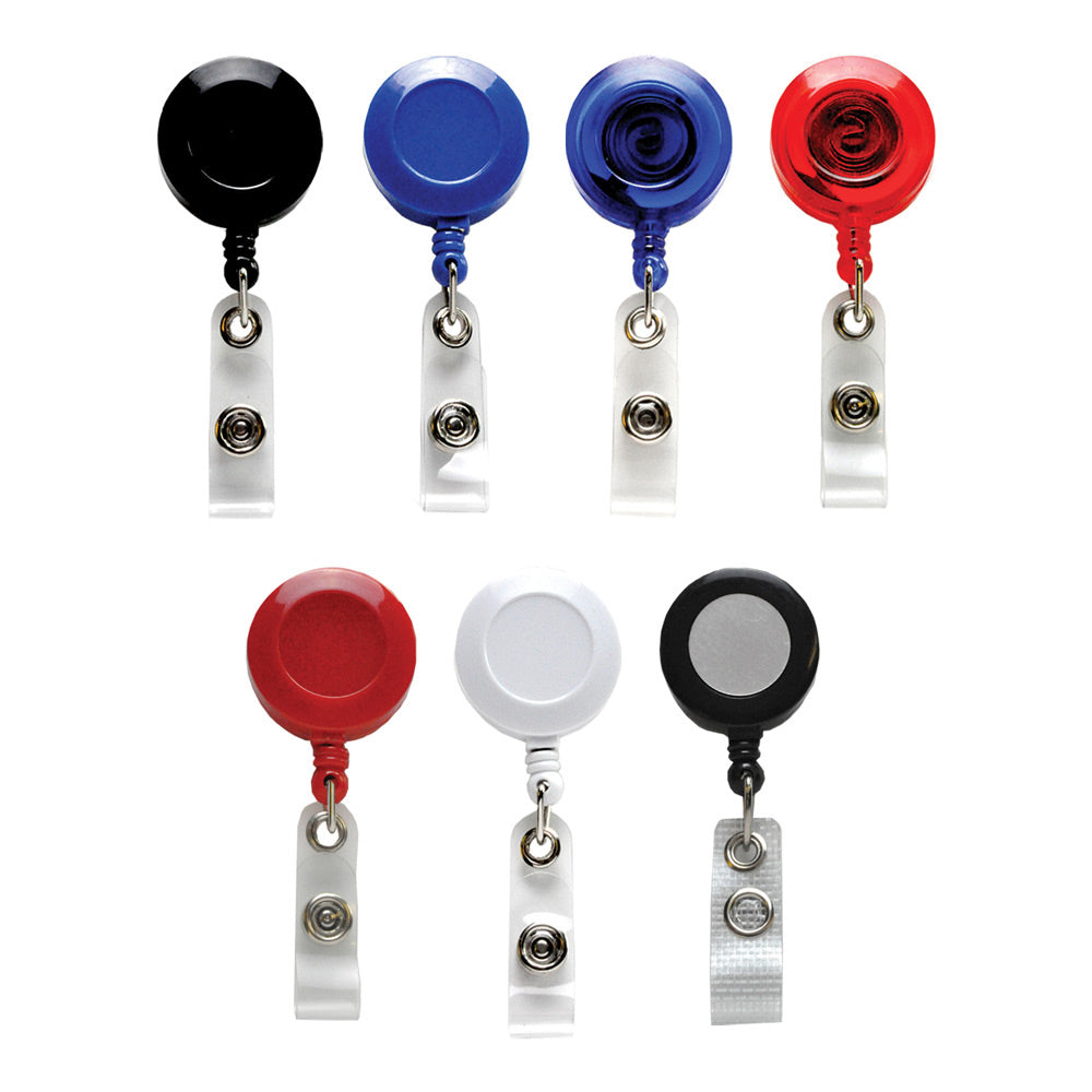 Mini Badge Reel with Strap Clip