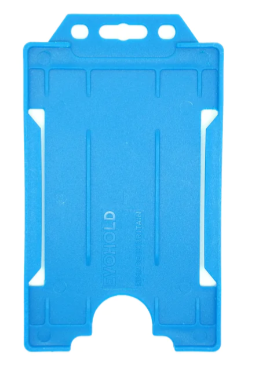 Recyclable Open Faced Rigid ID Card Badge Holders - Pack of 100