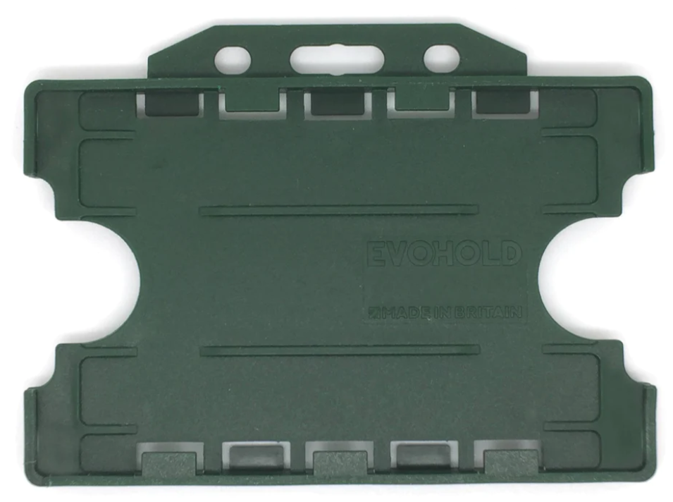 Recyclable Open Faced Rigid ID Card Badge Holders - Pack of 100