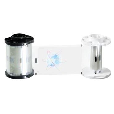 Fargo 82702 1.0 mil Clear UV Resistant Laminate w/ Security Design - 1000 Prints