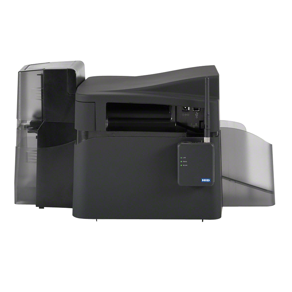 Fargo DTC4250e Dual Sided ID Card Printer - back view