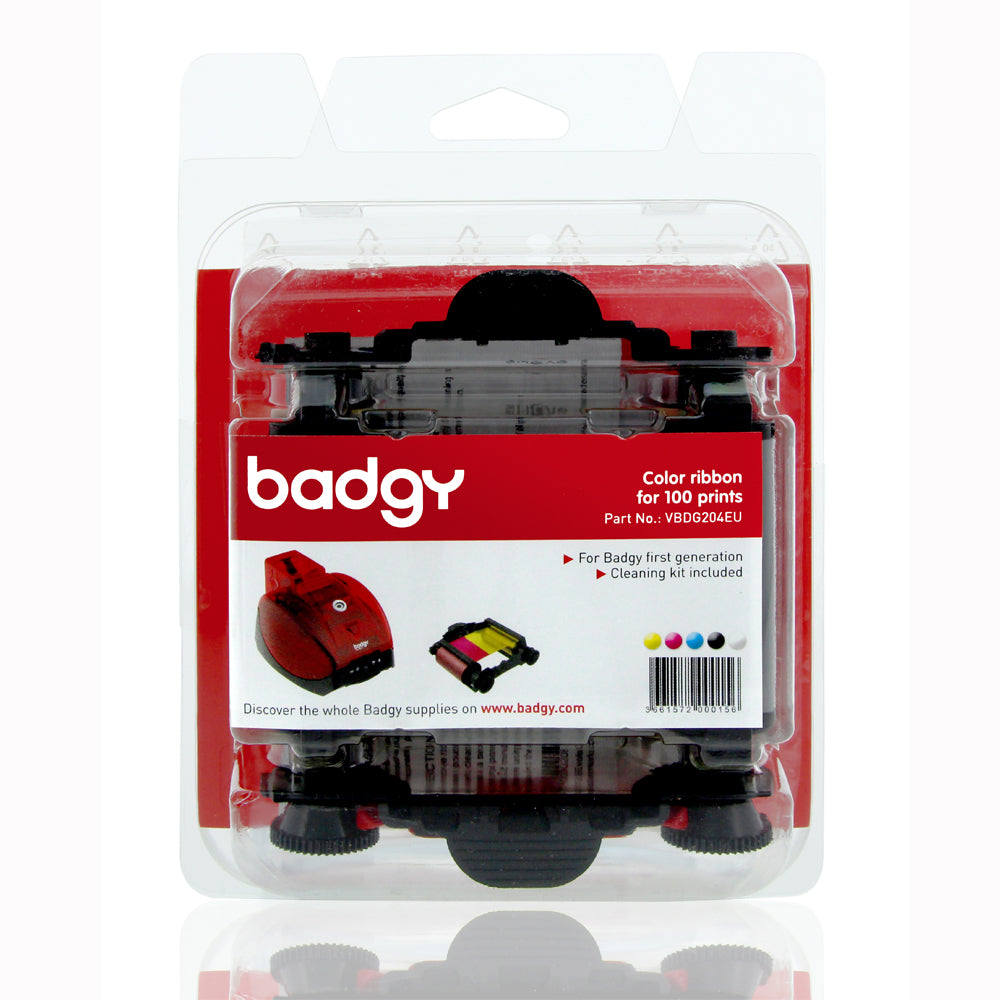 Evolis VBDG204EU YMCKO Colour Printer Ribbon for Badgy 100 - 200 Prints