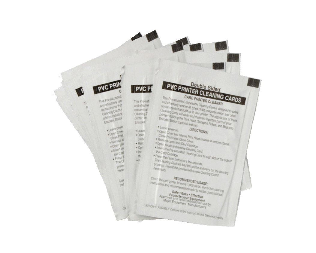 Fargo 86131 Adhesive Cleaning Cards for Fargo Printers - 50 Pack