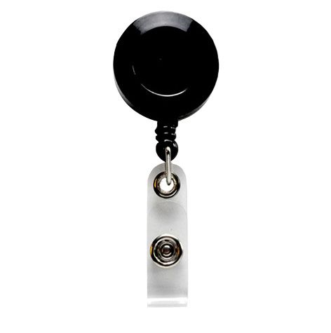 Mini Badge Reel with Strap Clip - Red, Black & Blue - 100 Reel Multipack