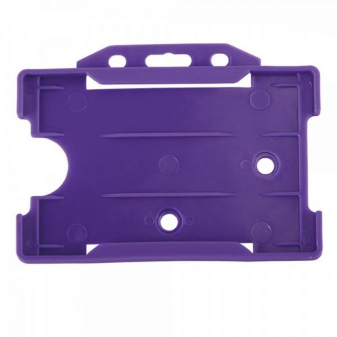 Recyclable Open Faced Rigid ID Card Badge Holders - Pack of 100