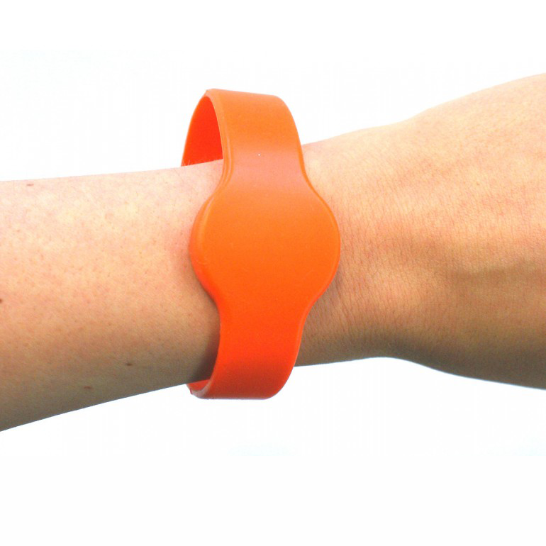 MIFARE Classic® EV1 1K 13.56MHz RFID Silicone Wristband - Oval Head