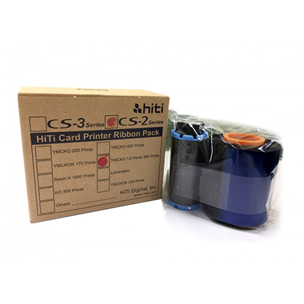 HiTi Full Colour Half Panel Ribbon - YMCKO - 560 Prints