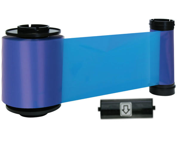IDP Smart 659195 Monochrome Blue Ribbon With Cleaning Roller - 3000 Prints