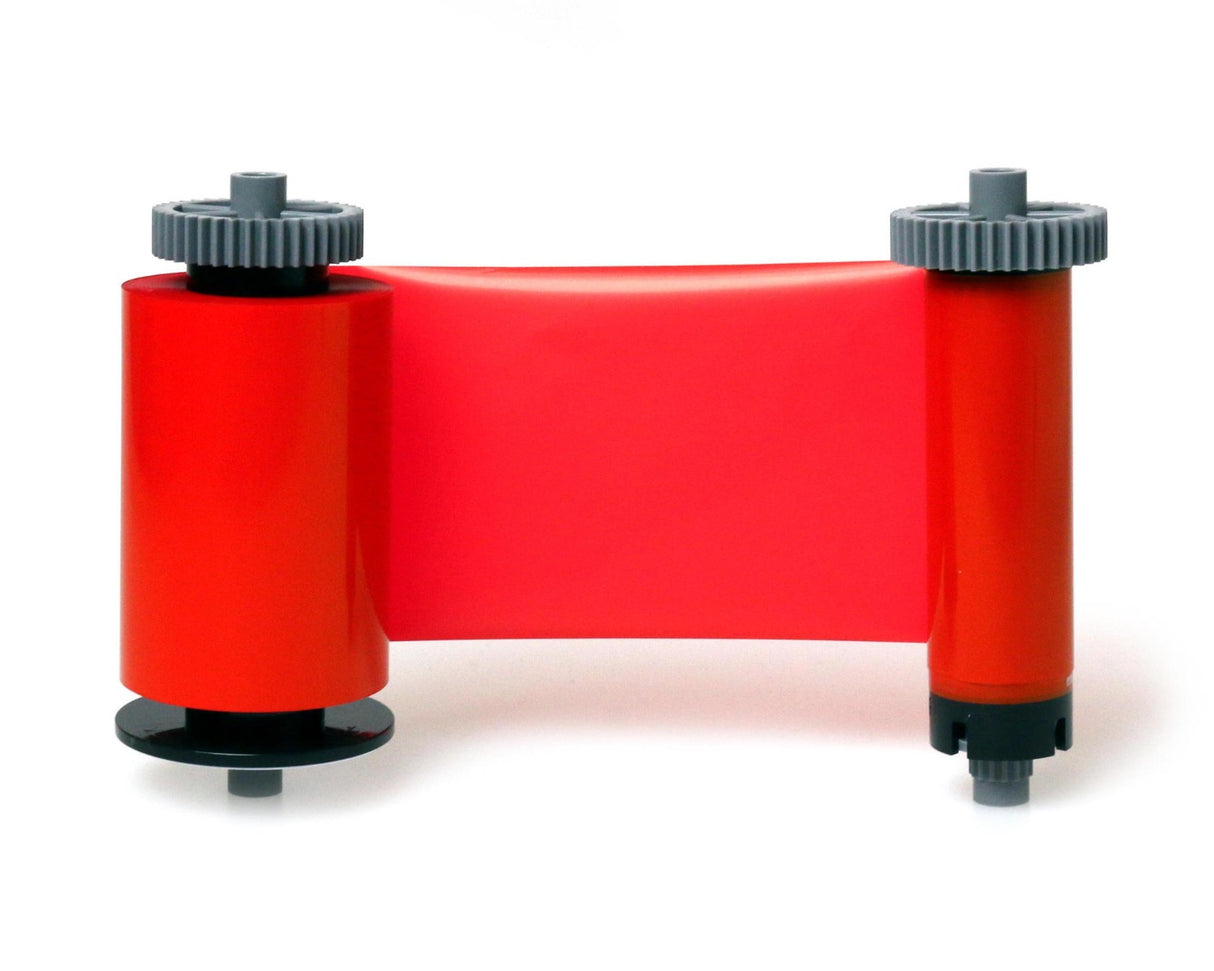 IDP Smart 659371 Monochrome Red Ribbon & Cleaning Roller - 1200 Prints