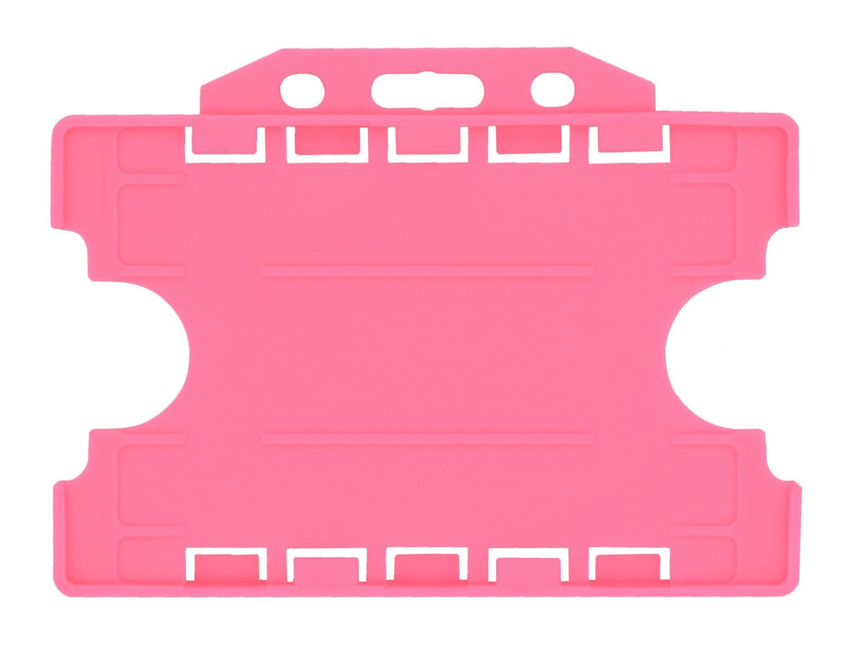 Recyclable Open Faced Rigid ID Card Badge Holders - Pack of 100