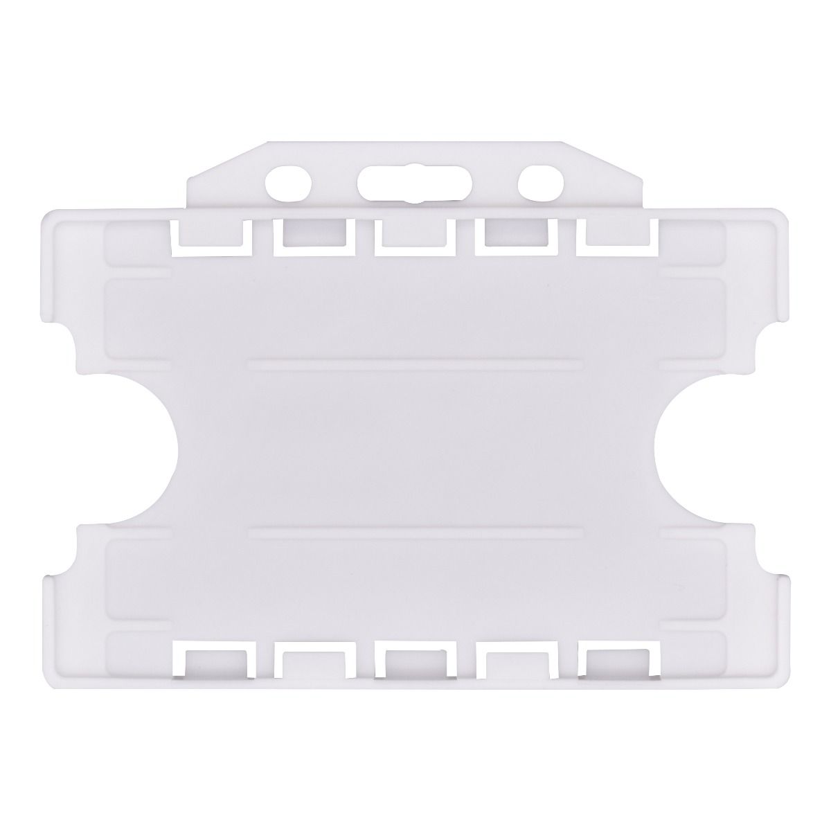 Recyclable Open Faced Rigid ID Card Badge Holders - Pack of 100