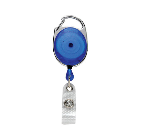Premium Carabiner Badge Reel with Strap Clip