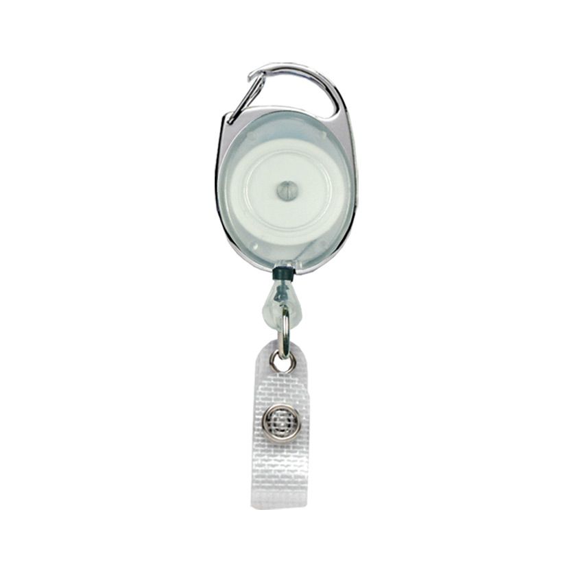 Premium Carabiner Badge Reel with Strap Clip