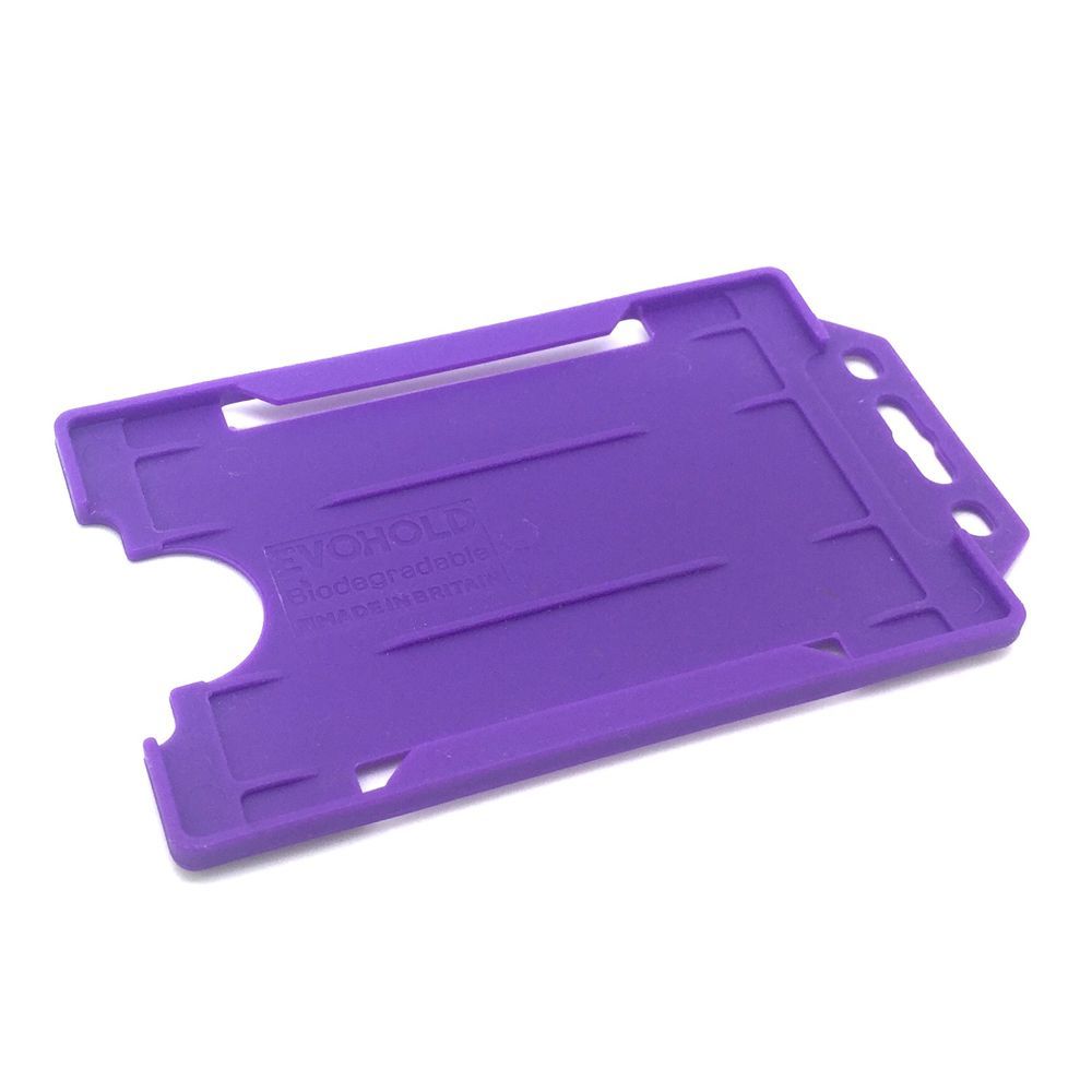 Recyclable Open Faced Rigid ID Card Badge Holders - Pack of 100