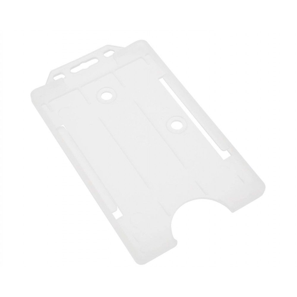 Recyclable Open Faced Rigid ID Card Badge Holders - Pack of 100