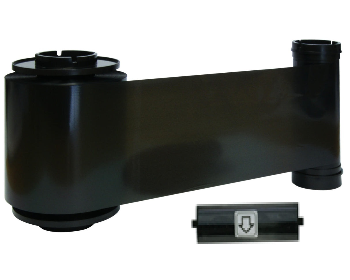 IDP Smart 659115 Monochrome Black Ribbon With Cleaning Roller - 3000 Prints