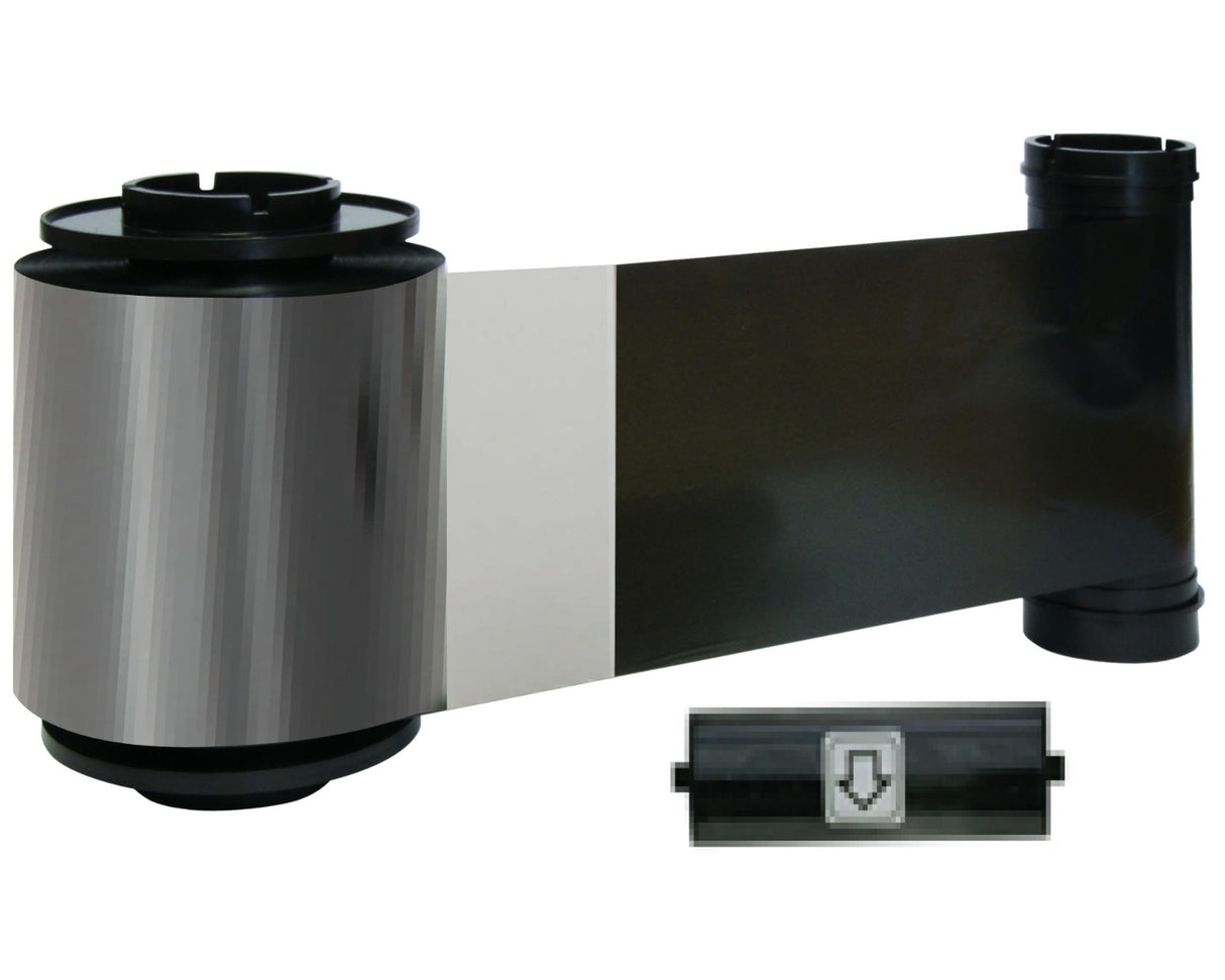 IDP Smart 659119 Monochrome Black Ribbon With Overlay &  Cleaning Roller - 1500 Prints