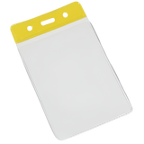 Clear Flexible Vinyl Wallets With Coloured Top - Pack of 100