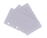 Blank White 3 Up Key Tags, 760 Micron, CR80, Printable - Pack of 500