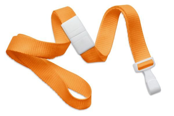 Flat Ribbed Breakaway Lanyards - 5/8"