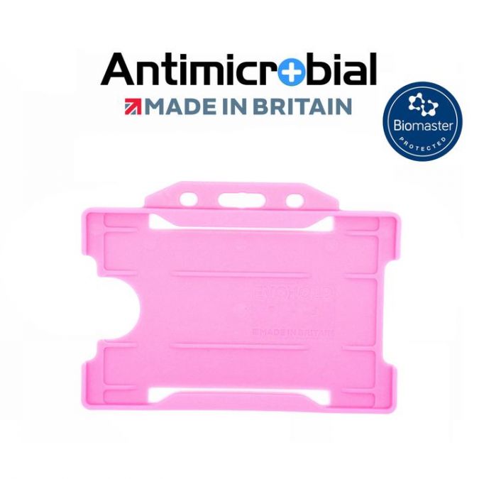 Open Faced Rigid Antimicrobial Badge Holders
