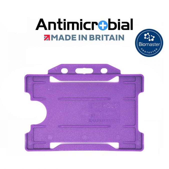 Open Faced Rigid Antimicrobial Badge Holders