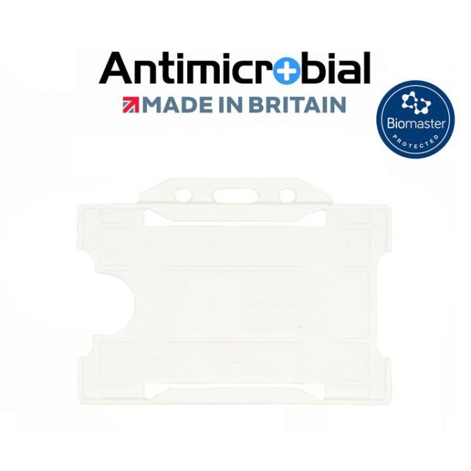 Open Faced Rigid Antimicrobial Badge Holders