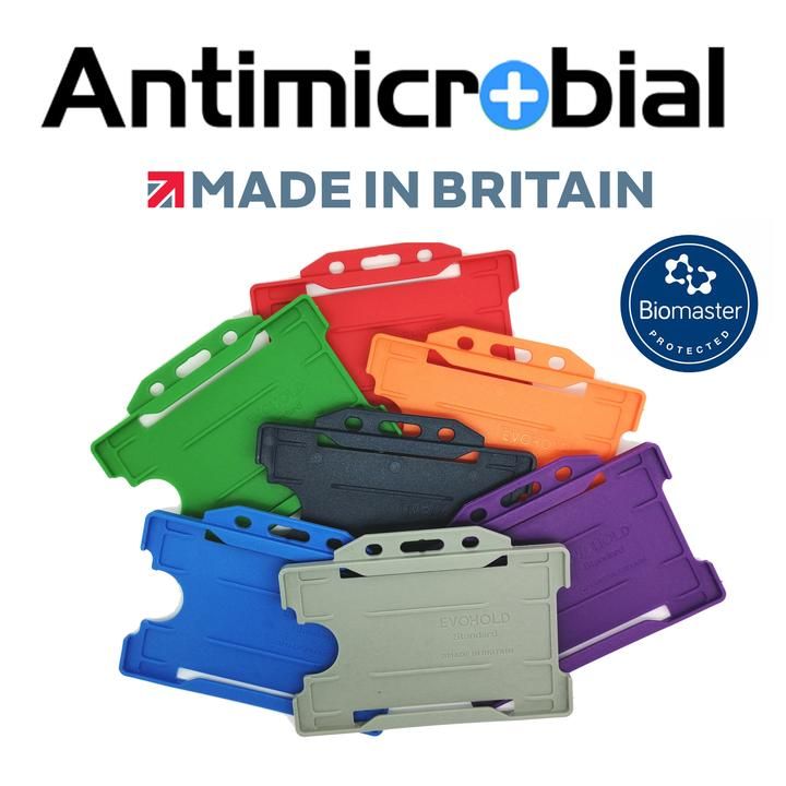 Open Faced Rigid Antimicrobial Badge Holders
