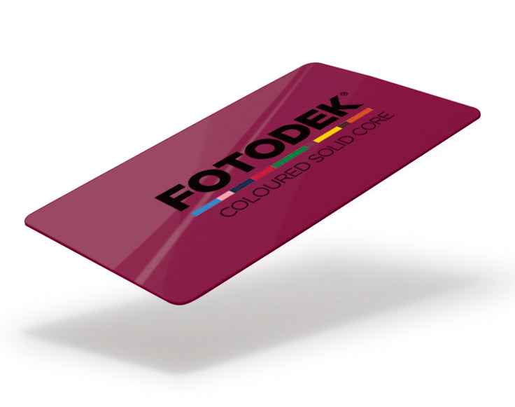 Fotodek Coloured PVC Cards, Coloured Core , 760 Micron, CR80, Printable