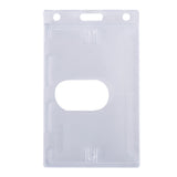 Enclosed Rigid Clear Badge Holder with Thumb Slot