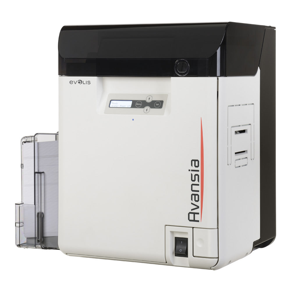 Evolis Avansia Dual Sided Premium Retransfer ID Card Printer (Left Angle)