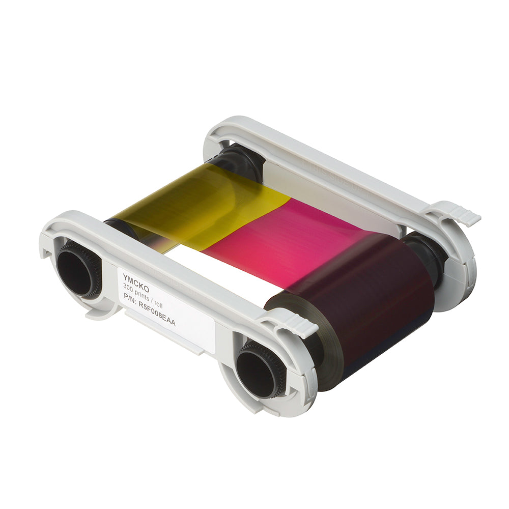Evolis R5H004NAA Half Panel YMCKO Colour Printer Ribbon - 400 Prints