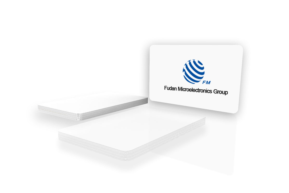 Fudan Contactless Blank White Cards - Made With 85% Recycled Plastic