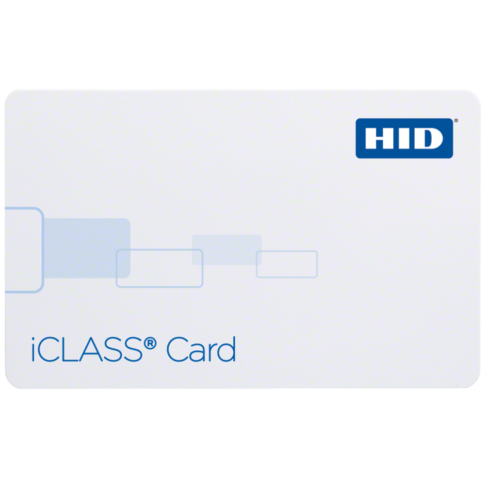 HID 2003 iCLASS PVC Smart Card - 32k Bits, App Areas 16k/2 + 16k/1 - Programmed